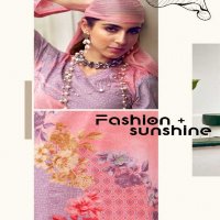 PRM Funflora Wholesale Pure Lawn Cotton With Fancy Work Salwar Suits