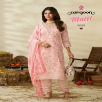 Rangoon Malti Wholesale Pure Cotton Chiffly Work Readymade 3 Piece Suits