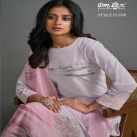 Omtex Style Flow Wholesale Lawn Cotton With Hand Work Salwar Suits