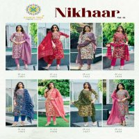 Passion Tree Nikhaar Vol-1 Wholesale Straight Kurti With Pant And Dupatta