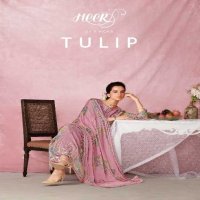 Kimora Heer Tulip Vol-206 Wholesale Pure Muslin With Embroidery Salwar Suits