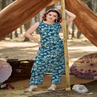 OSSM Summer Threads Vol-2 Wholesale A line Sleeveless Cord set with Hand work and Pocket