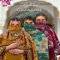 guzarish vol 21 by belliza designer cotton pakistani embroidery 3pcs dress