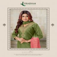 Pragyan Resham Vol-1 Wholesale Straight Cut Top With Bottom And Dupatta