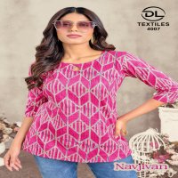 navjivan vol 4 by dl textile unique print cotton readymade short tops