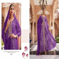 zubeda rang mahal stitched gown with dupatta and pant