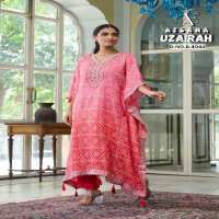 Afsana Uzairah Wholesale Pure Viscose Muslin Kaftan Work Style Combo