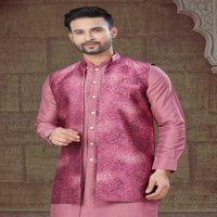 Outluk Vol-135 Wholesale Open Jacket With Tone to Tone Front Open Kurta Pajama Collection