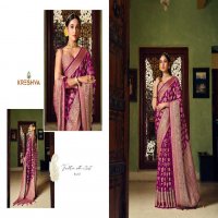 Kreshva Moksha Wholesale Georgette With Weaving Buta Border Party Wear Sarees