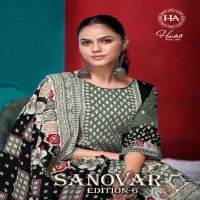 Harshit Sanovar Vol-6 Wholesale Pure Zam Cotton With Hand Work Dress Material