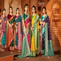 Saroj Mahashiv Silk Saroski Vol-3 Wholesale Soft Silk Contrast Rich Pallu Sarees