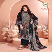 Harshit Rimsha Wholesale Viscose Reyon With Embroidery Work Dress Material