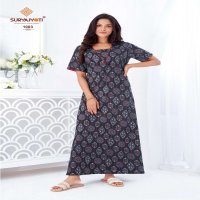 SURYAJYOTI PEARL VOL 1 READYMADE DAILY WEAR COTTON NIGHTY GOWN