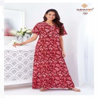 SURYAJYOTI PEARL VOL 1 READYMADE DAILY WEAR COTTON NIGHTY GOWN