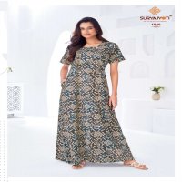 SURYAJYOTI PEARL VOL 1 READYMADE DAILY WEAR COTTON NIGHTY GOWN