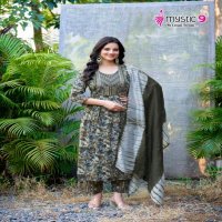 MYSTIC9 SHANAYA VOL 8 RAYON PRINT FULLY STITCH SHOP TRENDY 3PCS DRESS