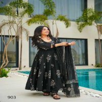 Lucaya Clora Vol-9 Wholesale Anarkali Top With Pant And Dupatta