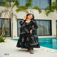 Lucaya Clora Vol-9 Wholesale Anarkali Top With Pant And Dupatta