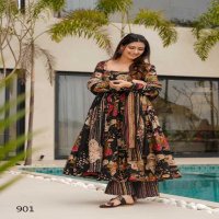 Lucaya Clora Vol-9 Wholesale Anarkali Top With Pant And Dupatta
