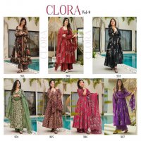 Lucaya Clora Vol-9 Wholesale Anarkali Top With Pant And Dupatta