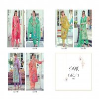 Glossy Simar Nazam Vol-2 Wholesale Pure Muslin With Embroidery Work Suits