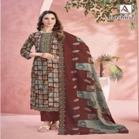 ALOK BASHIRA CAMBRIC COTTON FASHIONABLE PAKISTANI 3PCS DRESS