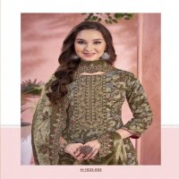 ALOK BASHIRA CAMBRIC COTTON FASHIONABLE PAKISTANI 3PCS DRESS