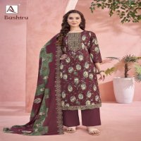 ALOK BASHIRA CAMBRIC COTTON FASHIONABLE PAKISTANI 3PCS DRESS