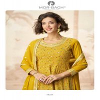 MOR BAGH BY AASHIRWAD APURVA WHOLESALE GEORGETTE READYMADE PARTY WEAR PLAZZO SUITS