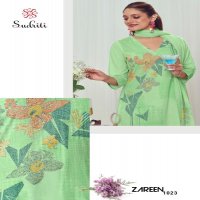 ZAREEN BY SUDRITI POPULAR DESIGN COTTON LAWN UNSTITCH 3PCS DRESS