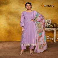 GLAMLOOK BY IBIZA CAMBRIC COTTON SHOP TRENDY UNSTITCH 3PCS DRESS