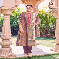 ALOK SURMAI VOL 2 ZAM PRINT CLASSIC PAKISTANI DRESS MATERIAL
