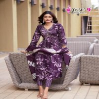 POOJA VOL 10 BY MYSTIC 9 RAYON READYMADE UNIQUE SALWAR KAMEEZ