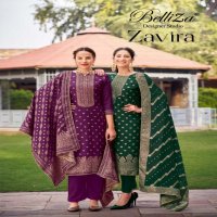 BELLIZA DESIGNER ZAVIRA VISCOSE DOLA SILK CASUAL PAKISTANI SUITS