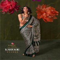 KASTOOR BY RAJTEX 413001-413009 SATIN CRAPE NEW DESIGN SAREE 2025
