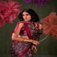KASTOOR BY RAJTEX 413001-413009 SATIN CRAPE NEW DESIGN SAREE 2025