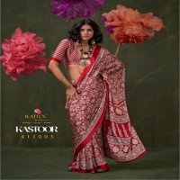 KASTOOR BY RAJTEX 413001-413009 SATIN CRAPE NEW DESIGN SAREE 2025