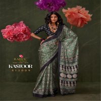 KASTOOR BY RAJTEX 413001-413009 SATIN CRAPE NEW DESIGN SAREE 2025