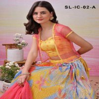 Saptrangi All Hit Design SL-IC-01 To SL-IC-18 Series Semi Stitched Designer Lehengas