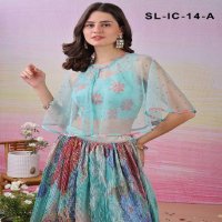 Saptrangi All Hit Design SL-IC-01 To SL-IC-18 Series Semi Stitched Designer Lehengas