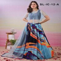 Saptrangi All Hit Design SL-IC-01 To SL-IC-18 Series Semi Stitched Designer Lehengas