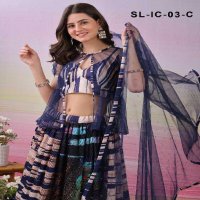 Saptrangi All Hit Design SL-IC-01 To SL-IC-18 Series Semi Stitched Designer Lehengas