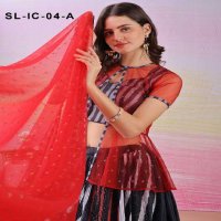 Saptrangi All Hit Design SL-IC-01 To SL-IC-18 Series Semi Stitched Designer Lehengas