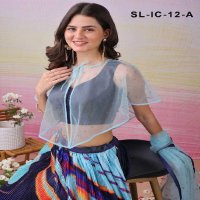 Saptrangi All Hit Design SL-IC-01 To SL-IC-18 Series Semi Stitched Designer Lehengas