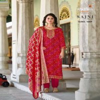 Radhika Lifestyle Sajni Vol-1 Wholesale Kurti With Pant And Dupatta