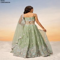 PF LAUNCHING SERIES 6025 COLORS WHOLESALE HEAVY DESIGNER LEHENGHAS