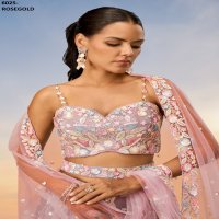 PF LAUNCHING SERIES 6025 COLORS WHOLESALE HEAVY DESIGNER LEHENGHAS