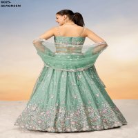 PF LAUNCHING SERIES 6025 COLORS WHOLESALE HEAVY DESIGNER LEHENGHAS