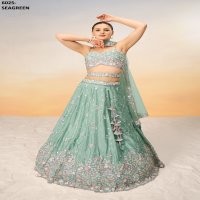 PF LAUNCHING SERIES 6025 COLORS WHOLESALE HEAVY DESIGNER LEHENGHAS