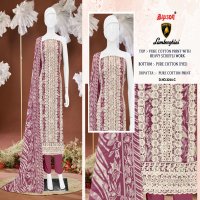 BIPSON LAMBORGHINI D.NO 3244 WHOLESALE PURE COTTON PRINT WITH SCHIFFLI WORK DRESS MATERIAL